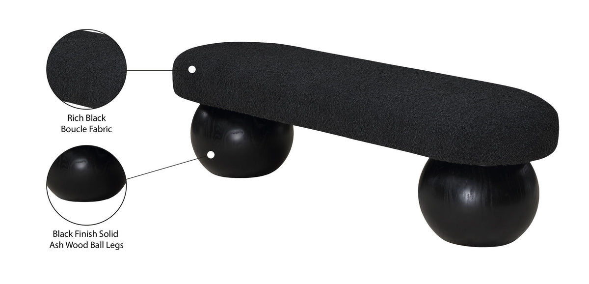 Bowie - Bench - Black Legs