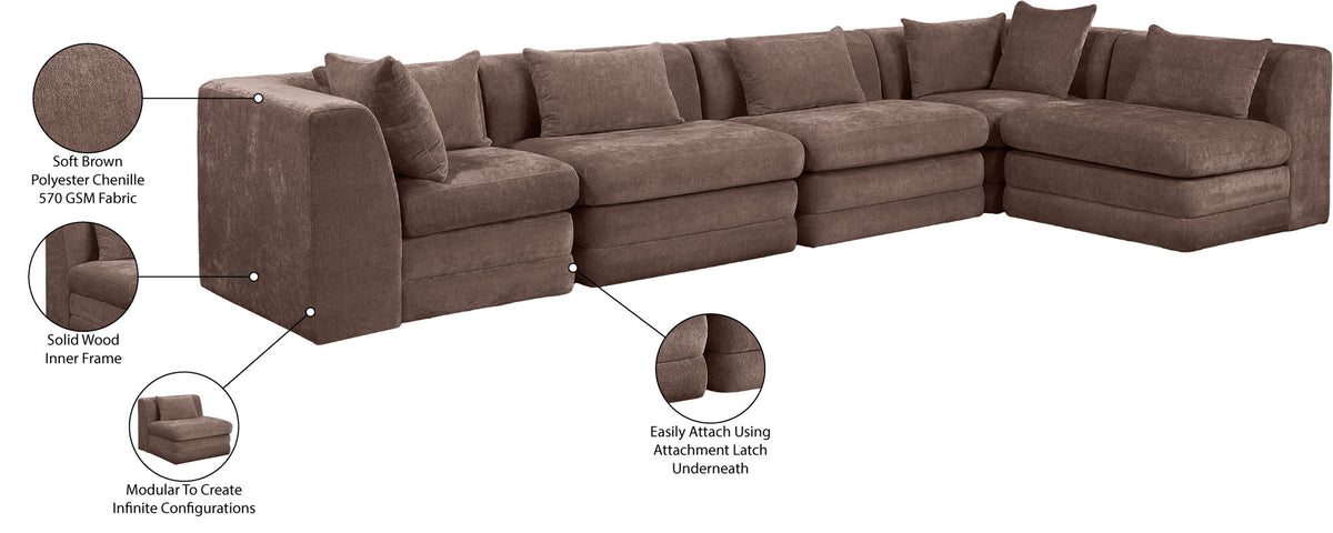 Stellar - 5 Piece Upholstered Modular Sectional