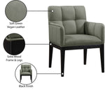 Adrian - Dining Arm Chair (Set of 2) - Black Legs