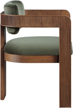 Sacha - Velvet Dining Chair With Brown Base (Set of 2)