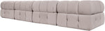 Orin - Velvet 5 Piece Modular Sectional
