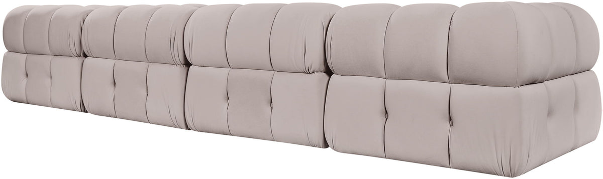 Orin - Velvet 5 Piece Modular Sectional