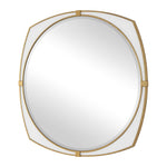 Estella - Round Mirror - Gold / White