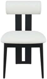 Dario - Faux Leather Dining Chair With Black Frame (Set of 2)