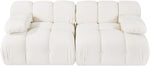 Orin - Velvet Performance Fabric Upholstered 2 Piece Modular Sofa