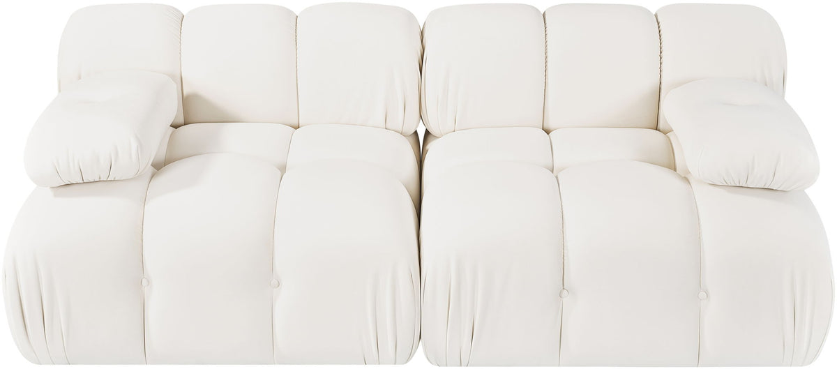 Orin - Velvet Performance Fabric Upholstered 2 Piece Modular Sofa