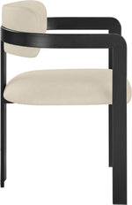 Aurum - Vegan Leather Upholstered Dining Chair With Graphite Black Base (Set of 2)