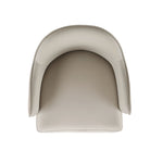 Hillman - Armchair, Vegan Leather And Velvet - Light Gray