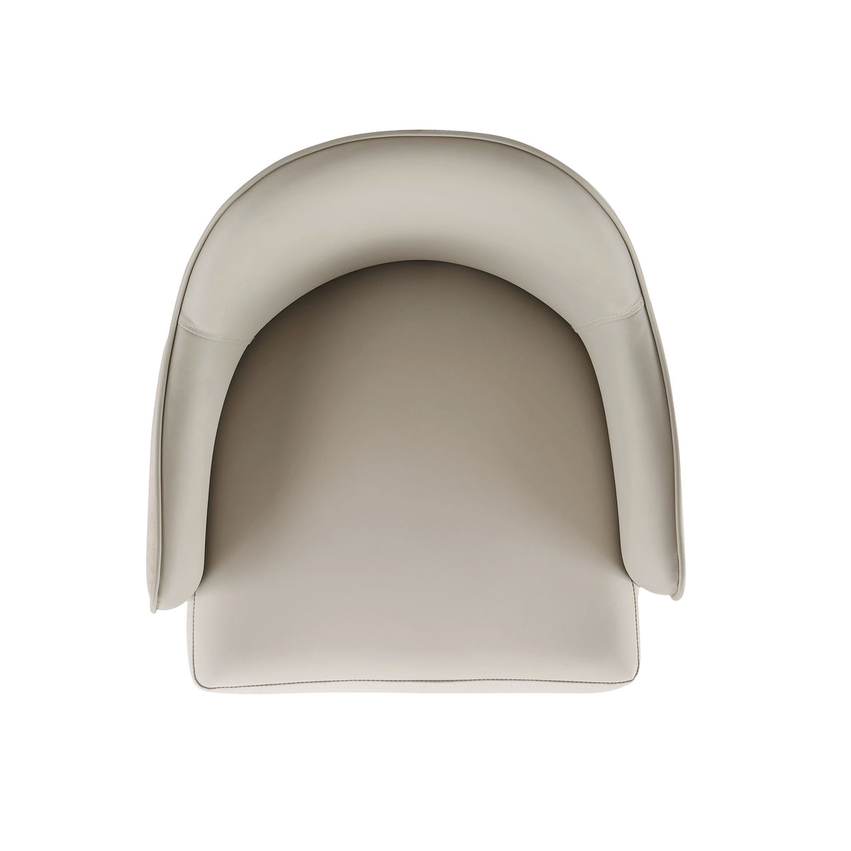 Hillman - Armchair, Vegan Leather And Velvet - Light Gray