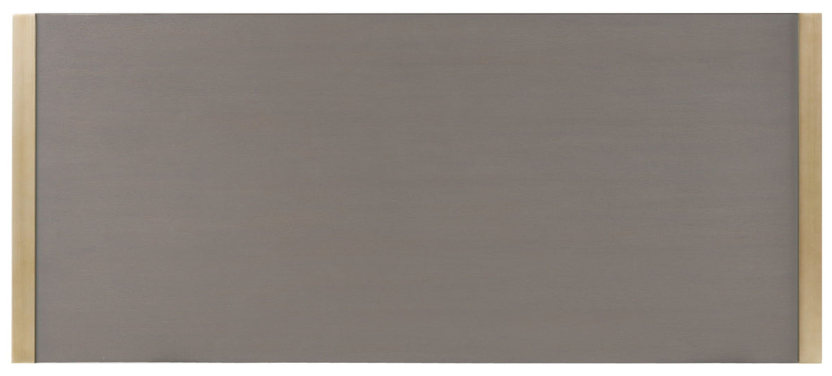 Curata - Writing Desk - Dark Brown / Gold