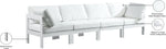 Nizuc - Outdoor Patio 4 Seat Modular Sofa With White Frame