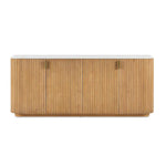 Arik - 4 Door Walnut Cabinet - Woodtone