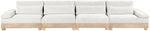 Turin - Chenille Fabric Upholstered Modular Sectional - White