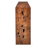 Teak Tac Toe - Console Table