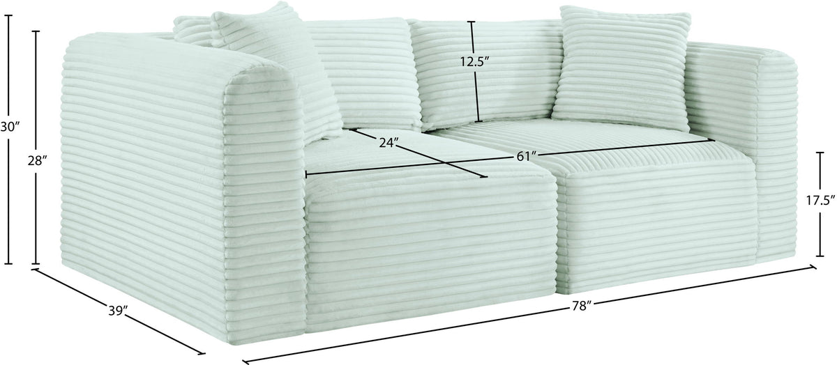 Shaggy - 2 Seat Modular Sofa