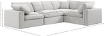 Comfy - 4 Piece Velvet Modular Sectional