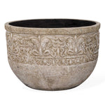 Regalia - Indoor-Outdoor Stone Planter - Brown