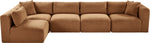 Shaggy - Fabric 5 Piece Modular Sectional