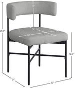 Rivage - Durable Dining Chair With Black Frame (Set of 2)