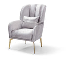 Eaton - Chair - Shiny Silver