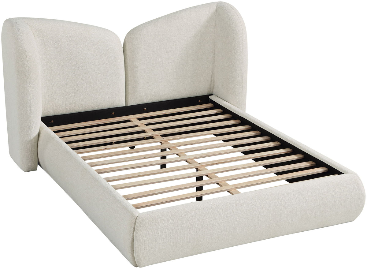 Elowen - Chenille Fabric Upholstered Bed