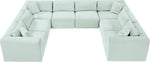 Shaggy - 8 Piece Modular U-Shaped Sectional