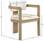Ravina - Upholstered Dining Chair With Stained Natural Base (Set of 2)