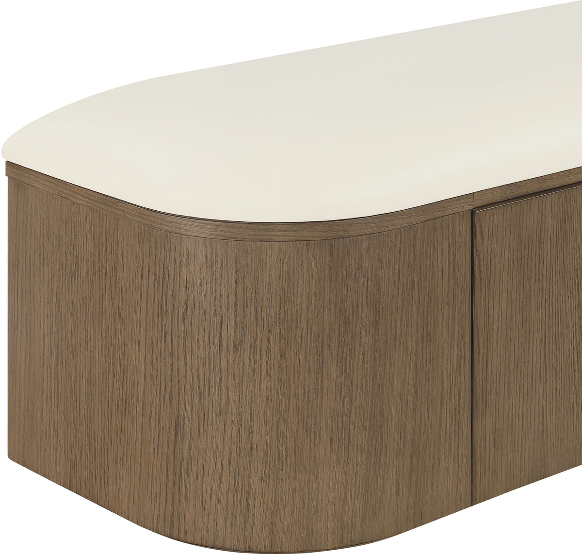 Velden - Upholstered Storage Bench With Stained Brown Base