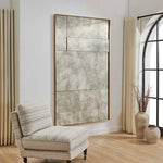 Rally - Oversized Antiqued Mirror - Brass / Gold