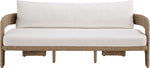 Sandbay - Olefin Water Resistant Fabric And Wicker Outdoor Patio Sofa