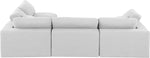Comfy - 4 Piece Linen Fabric Modular Armless Sectional
