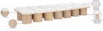 Pavilion - 14 Piece Modular Bench With Natural Base