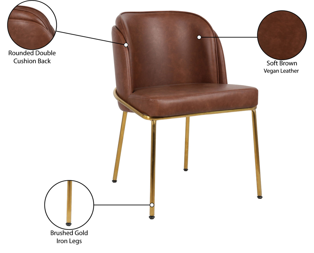 Jagger - Dining Chair (Set of 2) - Gold Base