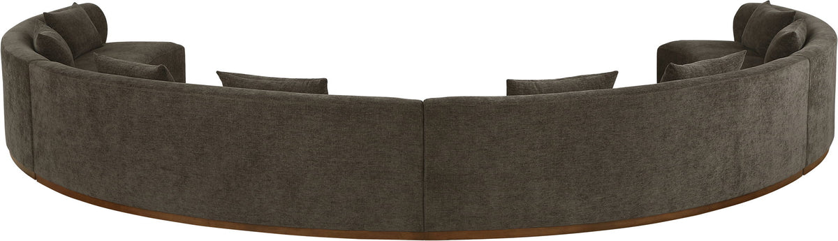 Avanti - Chenille Fabric Upholstered 4 Piece Modular Sectional