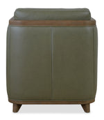 CC - Breeze Accent Chair - Dark Green / Dark Brown