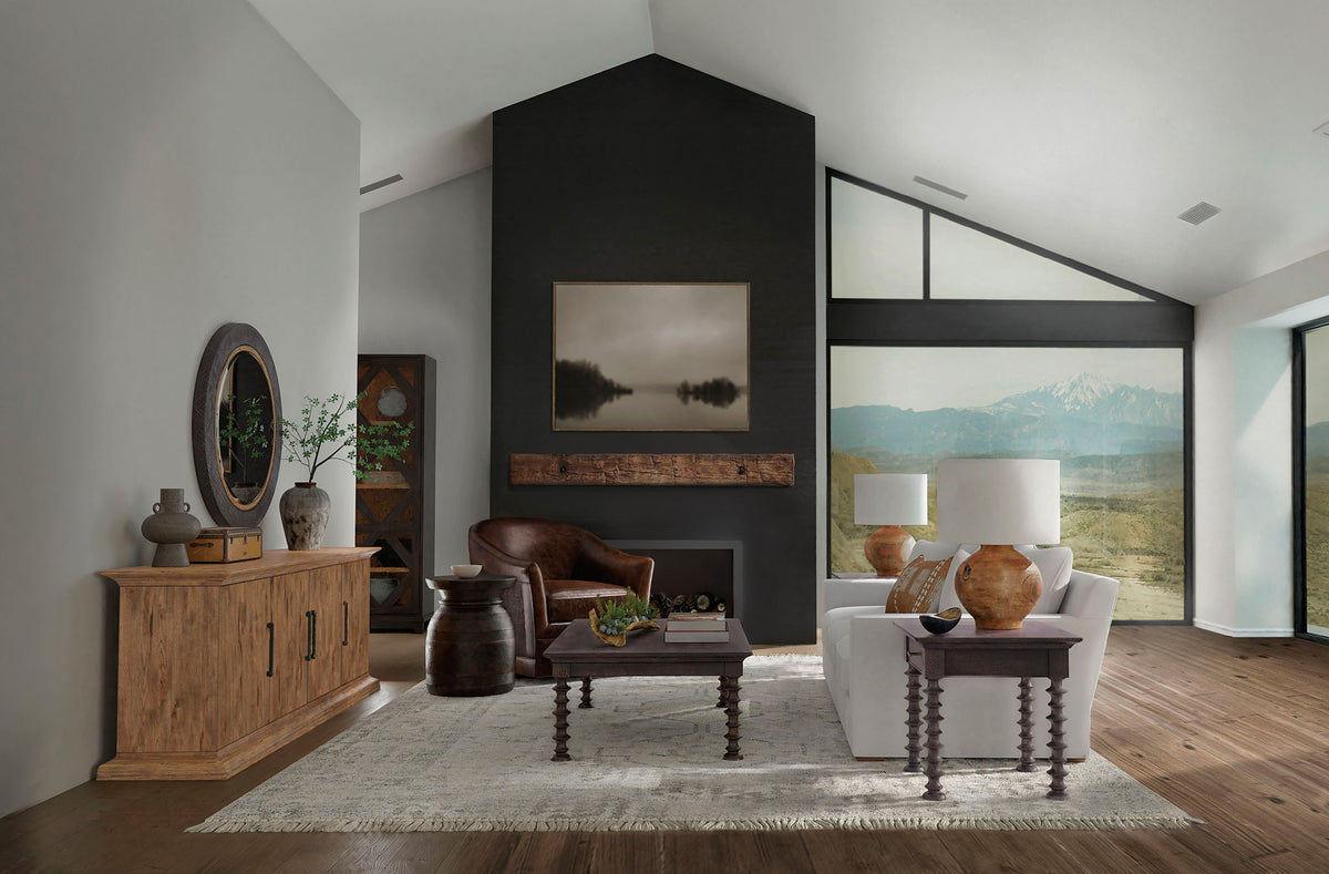 Big Sky - Turned Leg Cocktail Table - Black