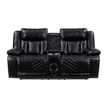Glory Furniture - Sensa - Power Reclining Loveseat With Bluetooth Speaker And LED Belt
