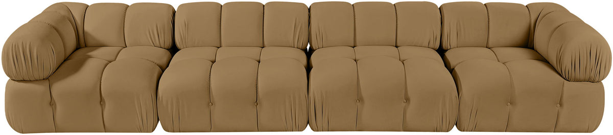 Orin - Fabric Velvet 4 Piece Modular Sofa