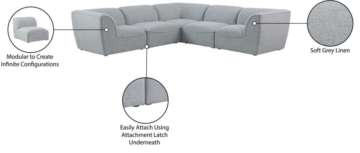 Miramar - 5 Piece Modular Sectional