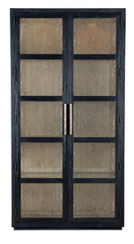 Linville Falls - Shou Sugi Ban Curio Cabinet - Black
