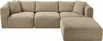Shaggy - Fabric 4 Piece Modular Sectional