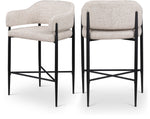 Dame - Fabric Upholstered Counter Stool (Set of 2)