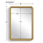 Atkinson - Modern Mirror - Brass