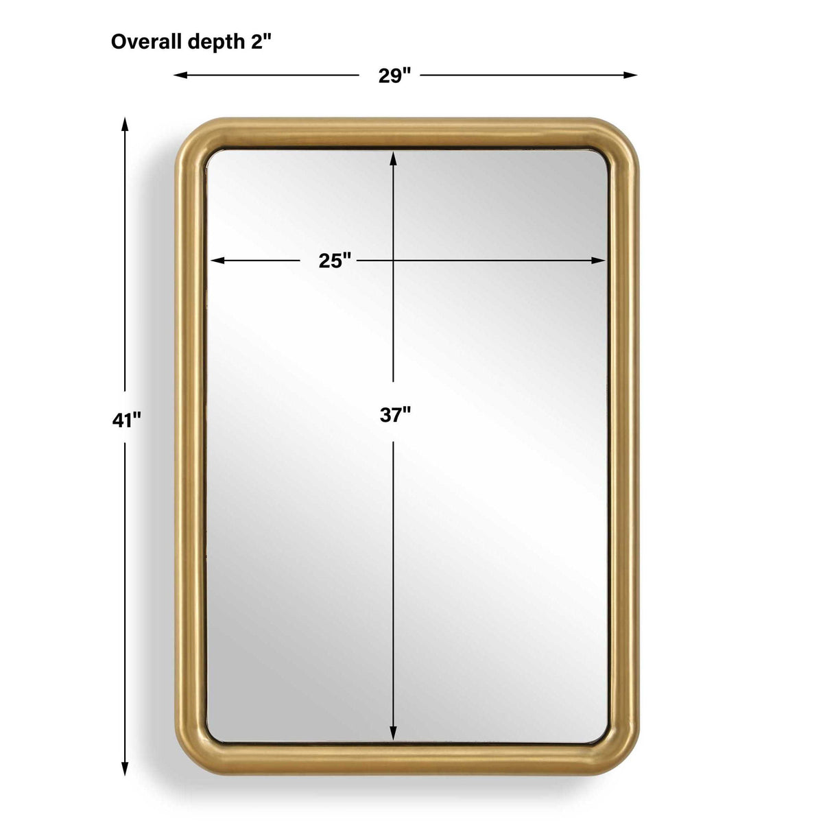 Atkinson - Modern Mirror - Brass