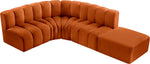 Arc - Velvet 5 Piece Corner Modular Sofa
