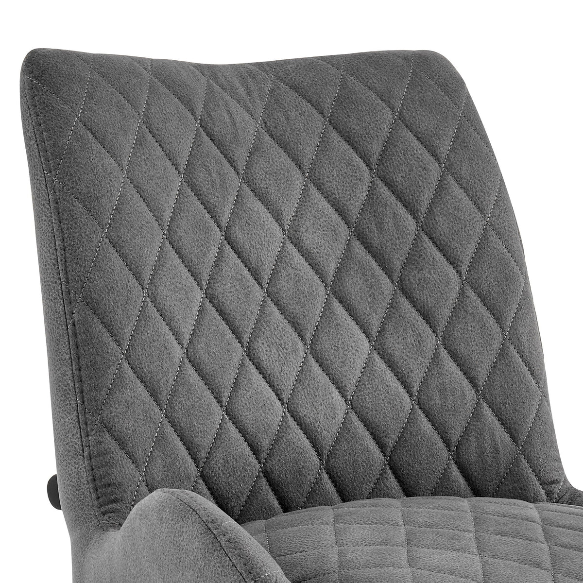 Panama - Fabric 30" Bar Height Bar Stool (Set of 2) - Charcoal / Black
