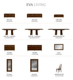 Eva - Dining Table - Dark Brown