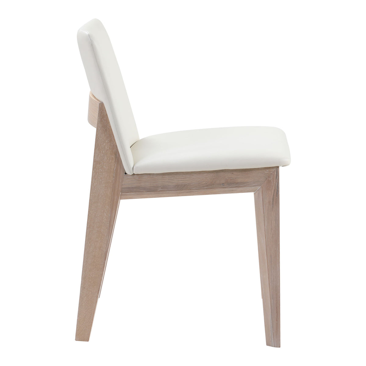 Deco - Oak Dining Chair (Set of 2) - Cream White
