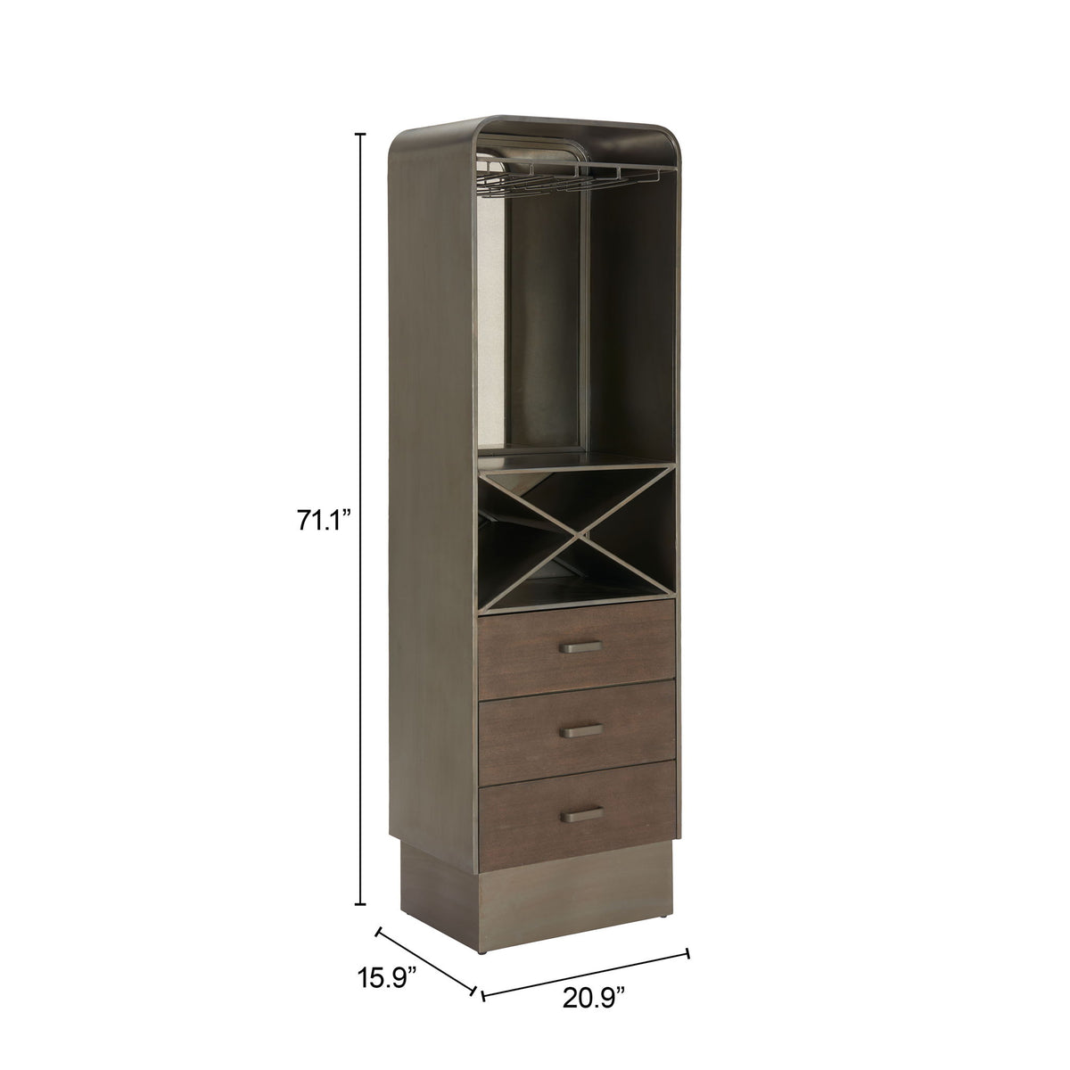Hole - Bar Cabinet - Bronze