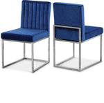 Giselle - Dining Chair with Chrome Base (Set of 2)